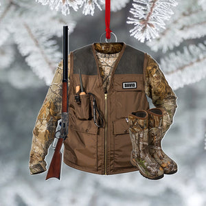 Hunting Vest, Personalized Ornament, Christmas Gifts For Hunting Lovers - Ornament - GoDuckee