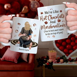 Personalized Gifts For Couple Coffee Mug We're Like Hot Chocolate - Coffee Mugs - GoDuckee