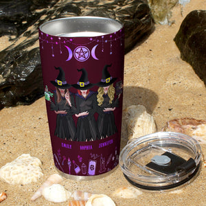 Witches By Nature Bitches By Choice-Personalized Tumbler- Gifts For Friends- Halloween Gifts-Witches Tumbler - Tumbler Cup - GoDuckee