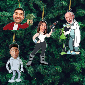 Gift For Christmas - Custom Photo Acrylic Ornament - Acrylic Custom Shape Ornament - 01toqn241123 - Ornament - GoDuckee
