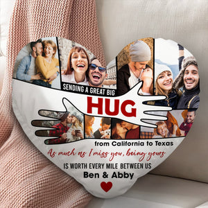 Personalized Gifts For Couple Pillow A Great Big Hug - Pillow - GoDuckee