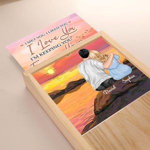 Couple, Forever Yours, Personalized Picture Frame Light Box, Valentine Gift, Couple Gift - - GoDuckee