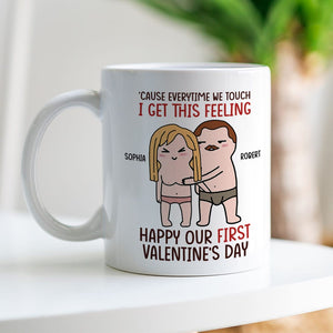 The Couple, Cause Everytime We Touch, Custom Mug, Valentine's Day Gifts, Coffee Mug - Coffee Mug - GoDuckee