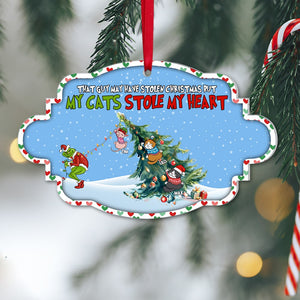 Cats, Cats Stole My Heart, Personalized Ornament, Christmas Gift For Cat Lovers, 01HTPO191023 - Ornament - GoDuckee
