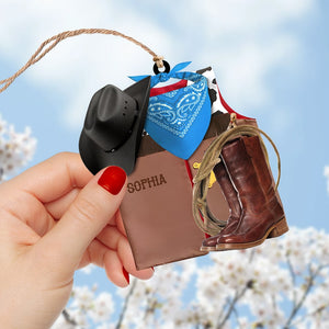 Cowboy-Personalized Ornament -Gift For Cowboy- Christmas Gift - Ornament - GoDuckee