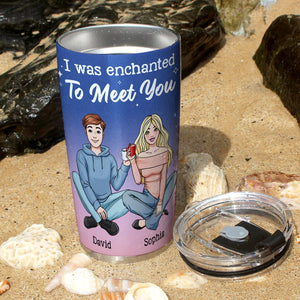 Personalized Gifts For Couple Tumbler I Was Enchanted To Meet You 01httn160224hh - Tumbler Cups - GoDuckee