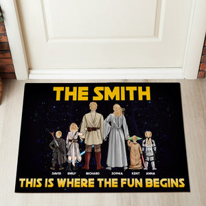 Personalized Gifts For Family Doormat The Fun 01htqn200224dahhhg - Doormats - GoDuckee