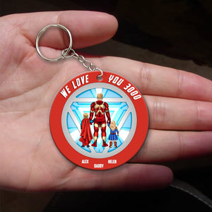 Dad- PW-KCH- 01qhhn080523tm Personalized Keychain SPHRD - Keychains - GoDuckee