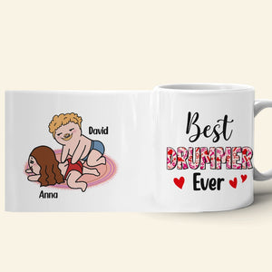 Best Drummer Ever Personalized Funny Coffee Mug Gift For Couple - Coffee Mug - GoDuckee