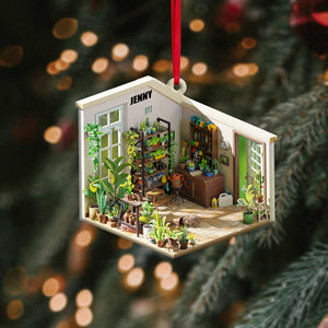 Christmas Garden House Personalized Ornament - Ornament - GoDuckee
