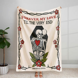 Personalized Gifts For Couple Blanket Forever My Love - Blankets - GoDuckee