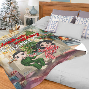 Personalized Blanket - Christmas Movie Watching Blanket - Chirstmas Gift For Couple - 02TOPO171123HH - Blanket - GoDuckee
