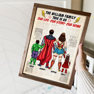 This Is Us Our Life Our Story Our Home-Personalized Canvas Print- Gift For Family-Family Canvas Print-03dnqn090323tm - Poster & Canvas - GoDuckee