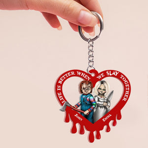 Life Is Better, Personalized Keychain, Gift For Couple 01huhn270623 - Keychains - GoDuckee