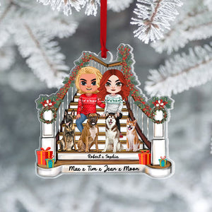 Family Dog, Personalized Ornament, Christmas Gifts For Dog Lovers - Ornament - GoDuckee