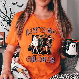 Besties, Let's Go Ghouls Friends, Personalized Shirt, Halloween Gifts For Friend, 02NAPO050923HH - Shirts - GoDuckee