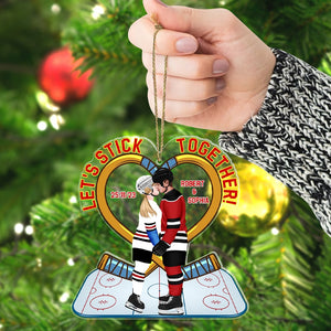Let's Stick Together-Personalized Acrylic Custom Shape Ornament-06qhqn091123pa - Ornament - GoDuckee