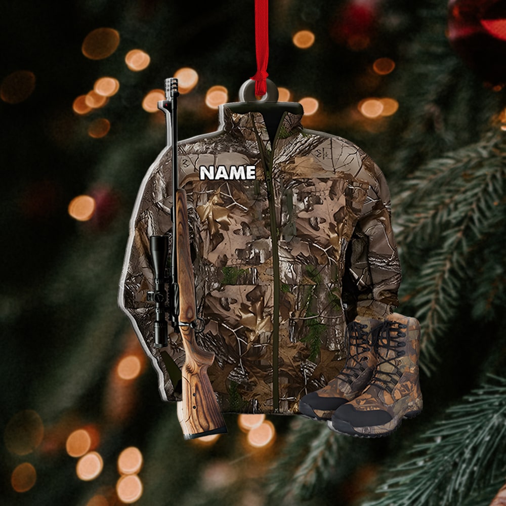 Hunting, Personalized Ornament, Christmas Gifts For Hunting Lovers - Ornament - GoDuckee