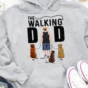 The Walking- Gift For Dog Lover- Gift For Dad- Personalized Shirt - Dog Walking Dad Shirt - Shirts - GoDuckee