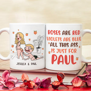Personalized Gifts For Couple Coffee Mug All This Ass Is Just For You - Coffee Mug - GoDuckee