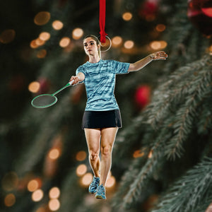 Personalized Custom Photo Ornament, Christmas Gifts For Badminton Lovers, 06PGPO250923 - Ornament - GoDuckee