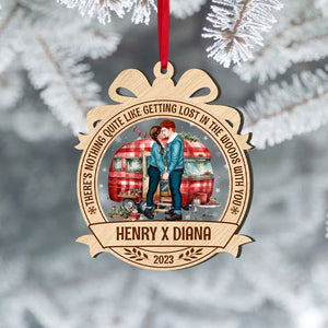 Couple, Lost In The Woods With You, Ornament Personalized, Christmas Gifts For Couple - Ornament - GoDuckee