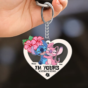 I'm Yours No Returns Or Refunds, Personalized Keychain, Gift For Couple 05ACHN210623 - Keychains - GoDuckee