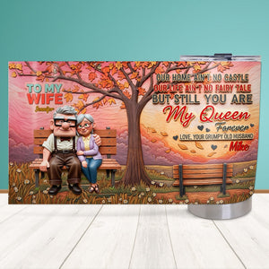 You're My Queen Forever Personalized Gifts For Wife Tumbler 05natn190625 - Tumbler Cup - GoDuckee