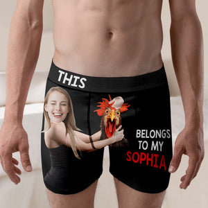 Funny Couple-Personalized Men Boxer Briefs- Gift For Husband/ Gift For Him- Couple Boxer - Boxer Briefs - GoDuckee