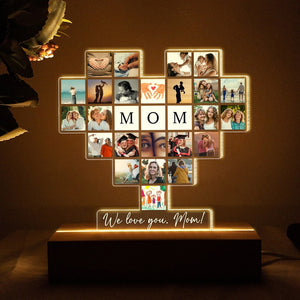 Family, Custom Photo Family 3D Led Light, Gift For Family, 03HUPO281223 - Led Night Light - GoDuckee