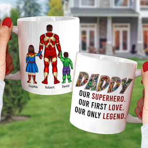 Daddy Our First Love Our Only Legend-Personalized Coffee Mug - Gift For Dad/ Gift For Mom- Dad Coffee Mug-01naqn050423tm - Coffee Mug - GoDuckee
