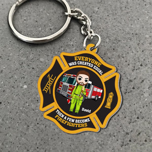 Everyone Was Created Equal, Personalized 02KATN201223HH Keychain - Keychains - GoDuckee