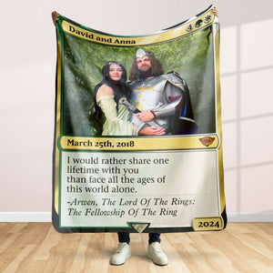 Personalized Gift For Couple Blanket I Would Rather Share One Life Time With You 01HTHN060124 - Blanket - GoDuckee