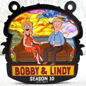 Personalized Anniversary Gifts For Couple Window Hanging Suncatcher Ornament 03OHLU040325PA - Ornament - GoDuckee