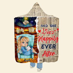 Personalized Gifts For Book Lovers Wearable Blanket Hoodie 01katn071224 - Blanket - GoDuckee