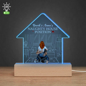 Personalized Gifts For Couple LED Light Naughty House Position - Led Night Light - GoDuckee