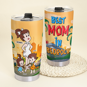 Personalized Gifts For Mom Tumbler, Best Mom In Bedrock 01tgpu250425pa - Tumbler Cup - GoDuckee