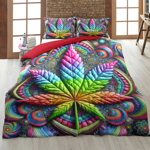 Personalized Gifts For Weed Lovers Quilt Bedding Set Special Line 02toqn110125 - Blanket - GoDuckee