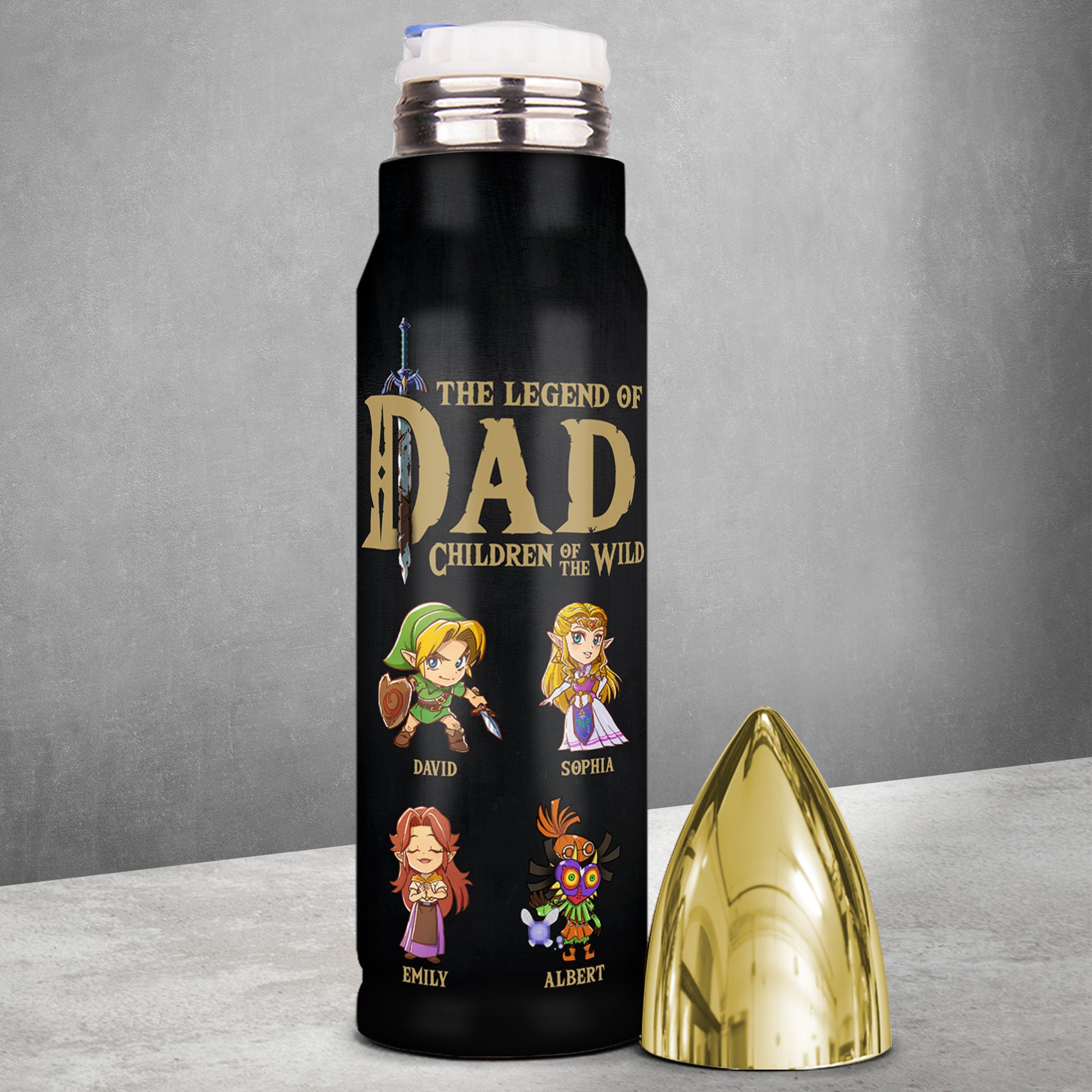 Personalized Gifts For Dad Bullet Tumbler 03naqn150524 Father's Day - Tumbler Cups - GoDuckee