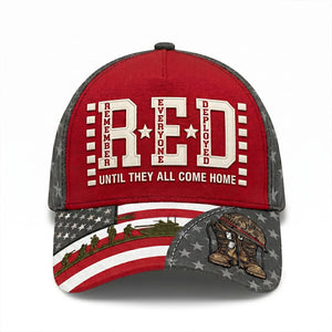 RED Remember Everyone Deployed Classic Cap - Personalized Gifts For Veteran Families 03qhtn260526 - Caps - GoDuckee