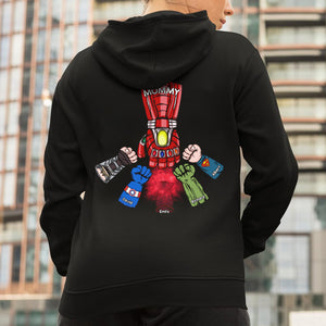Personalized Gifts For Mom Shirt Super Fist Bump Mom And Kids 04ACQN180324HA - 2D Shirts - GoDuckee