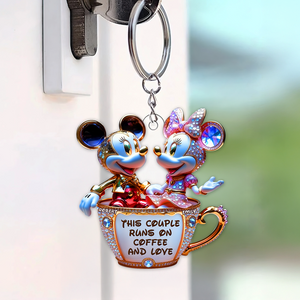 Mouse Couple Keychain - Personalized Gifts For Couple 02tgpu030525 - Keychains - GoDuckee