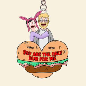 Personalized Gifts For Her, Funny Burger Couple Keychain 02qhtn071224hg - Keychains - GoDuckee