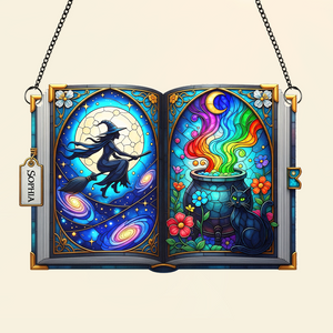 Witch suncatcher - Personalized Gifts For Witch Lover 03PGPU140725 - Ornament - GoDuckee