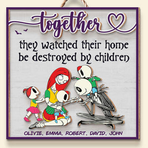 Personalized Gifts For Family Wood Sign Horror Midnight Family 02QHDT040324 - Wood Signs - GoDuckee