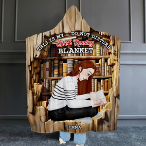 Personalized Gifts For Book Lover Blanket Hoodie 01tgpu271124hg - Blanket - GoDuckee