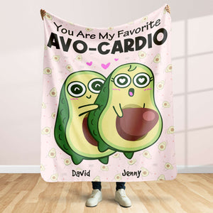 Personalized Gifts For Couple Blanket My Favorite Avo-Cardio - Blankets - GoDuckee