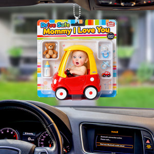 Cute Baby Driver Adventure Car Ornament - Custom Photo Gifts For Mom 05naqn120326 - Ornament - GoDuckee
