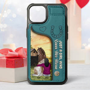 Personalized Gifts For Horse Lovers Leather Flip Wallet Phone Case 05tgqn260225tm - Phone Case - GoDuckee