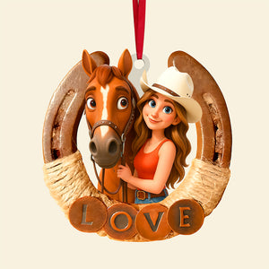 Horse Lover Ornament - Custom Photo Gifts For Horse Lovers 01pgta290825 - Ornament - GoDuckee